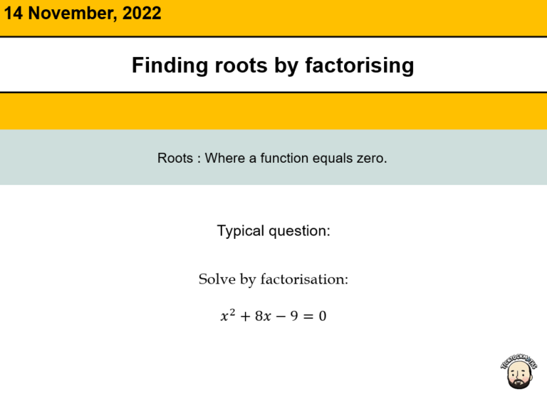 problem solving with factorising